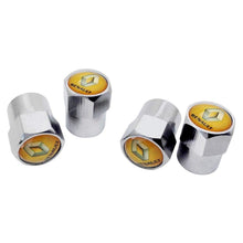 Load image into Gallery viewer, 4pcs Renault Yellow Background Logo Tire Valve Caps
