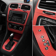 Load image into Gallery viewer, Set Car Interior Central Control Panel Cover Stickers for Volkswagen Golf 6 MK6
