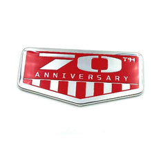 Load image into Gallery viewer, 70th Car Stickers Metal Emblem Badge Decal for Jeep Wrangler Cherokee Compass Patriot 70th Anniversary Emblem Stickers

