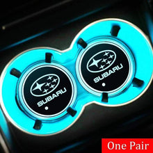 Load image into Gallery viewer, 2pcs Subaru Logo Led Cup Holder Mat Pad
