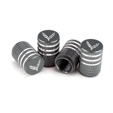 Load image into Gallery viewer, 4pcs Chevrolet Corvette Logo Tire Valve Caps
