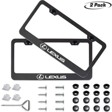 Load image into Gallery viewer, 2pcs Lexus License Plate Frames with Screw Caps

