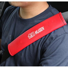 Load image into Gallery viewer, 2pcs Honda Mugen Logo Seat Belt Pads
