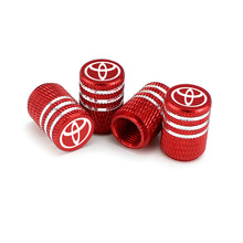 Load image into Gallery viewer, 4pcs Toyota /TRD Logo Tire Valve Caps
