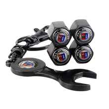 Load image into Gallery viewer, 4pcs ALPINA Wheel Tire Valve Caps+Keychain for BMW
