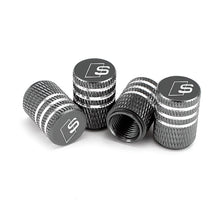 Load image into Gallery viewer, 4Pcs Audi S-line tire valve caps
