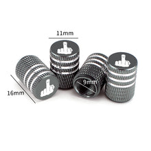 Load image into Gallery viewer, 4pcs Fuck Symbol Logo Tire Valve Caps

