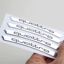 Load image into Gallery viewer, 4pcs Quattro Wheel Emblem Sticker for Audi
