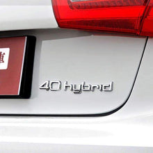 Load image into Gallery viewer, Hybrid Refit Emblem for Audi [Silver, Metal, Sticker]
