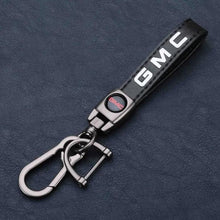 Load image into Gallery viewer, GMC Logo Keychain Leather
