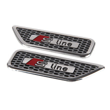 Load image into Gallery viewer, 2pcs Audi S-Line (3 Types) Fender Emblem Stickers
