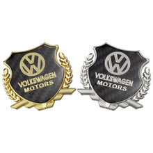 Load image into Gallery viewer, Volkswagen Motors Carbon Shield Logo Emblem

