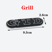 Load image into Gallery viewer, GTD Grill  Emblem Sticker for Volkswagen
