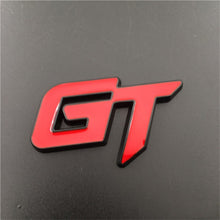 Load image into Gallery viewer, 3D Zinc Alloy GT Emblem For Audi A4 A6 Ford Mendoe Mustang BMW E60 E90 F10 F30 Rear Trunk Badge Car Decals Sticker Grille
