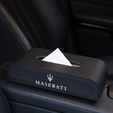 Load image into Gallery viewer, 1 Pcs New Car Style PU Quality Tissue Box for Maserati Levante Gran Turismo Ghibli Quattroporte Coupe GT Gransport Coupe GC
