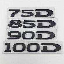 Load image into Gallery viewer, 3D Car Trunk Sticker Rear Badge Emblem Styling for Tesla Model 3 ModelS ModelX Roadster 75D 85D 90D 100D Letter Logo Accessories
