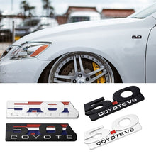 Load image into Gallery viewer, 3D Metal Car Accessories Sticker Decal Emblems for Ford Mondeo Kuga Ecosport 5.0 Coyote V8 Twin Turbo Logo Decoration Styling
