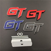 Load image into Gallery viewer, 3D Zinc Alloy GT Emblem For Audi A4 A6 Ford Mendoe Mustang BMW E60 E90 F10 F30 Rear Trunk Badge Car Decals Sticker Grille
