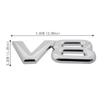 Load image into Gallery viewer, Metal V8 Sticker Emblem Ford
