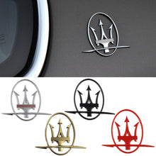 Load image into Gallery viewer, 2pcs Maserati Logo Emblem Stickers
