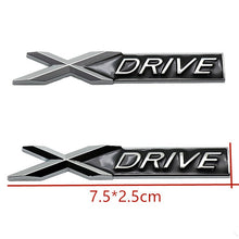 Load image into Gallery viewer, 3D Chrome E S X DRIVE Sticker for BMW X1 X2 X3 X5 X6 X7 I3 Z4 G12 E39 E46 E60 E87 E90 F10 F30 3 5 7 Series Metal Car Body Emblem
