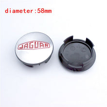 Load image into Gallery viewer, 58mm Jaguar Wheel Center Caps
