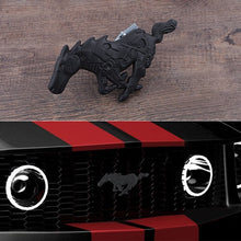 Load image into Gallery viewer, Zinc Alloy Black Silver Horse Logo Emblem for Ford Mustang Focus Mondeo Fiesta Grill Trunk Sticker Badge Decoration Accessories

