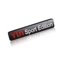Load image into Gallery viewer, Metal Red TDI Sport Edition Logo Turbo Car Letter Sticker Emblem Badge Decals for VW POLO GOLF CC JETTA GTI TOUAREG
