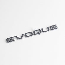 Load image into Gallery viewer, 3D Metal Alloy Car Rear Trunk Emblem Sticker for Land Rover EVOQUE Logo Range Rover Velar Sport Discovery 2 3 4 Defender L322

