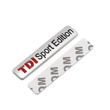 Load image into Gallery viewer, Metal Red TDI Sport Edition Logo Turbo Car Letter Sticker Emblem Badge Decals for VW POLO GOLF CC JETTA GTI TOUAREG
