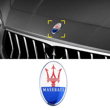 Load image into Gallery viewer, Maserati Logo Front Hood Emblem Sticker
