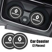 Load image into Gallery viewer, 2Pcs Car Emblem Non-Slip Pad Water Cup Holder Mat
