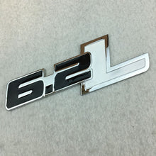 Load image into Gallery viewer, Metal Car Stickers Emblem Auto Trunk Badge Decals for Ford F150 6.2L Chevrolet C7 Camaro 2011-2015 6.2 L Car Styling Accessories
