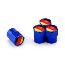 Load image into Gallery viewer, Car Tire Valve Caps with Germany Flag Logo Metal Alloy Wheel Caps for VW Volkswagen Volvo BMW Mercedes Benz Ford
