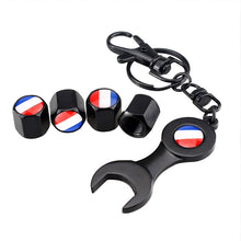 Load image into Gallery viewer, Auto Tyre Decoration for Toyota Mitsubishi Jaguar Land Rover Subaru Skoda Lexus JEEP Wheel Tire Valve Caps Rim Sticker Flag
