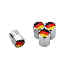 Load image into Gallery viewer, Car Tire Valve Caps with Germany Flag Logo Metal Alloy Wheel Caps for VW Volkswagen Volvo BMW Mercedes Benz Ford
