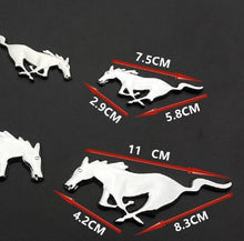 Load image into Gallery viewer, 2PCS 7.5cm/11cm 3D Running Horse Sticker For Ford focus fiesta Mondeo Kuga Edge Mustang Shelby GT Emblem Badge Body Decoration
