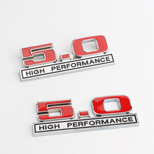 Load image into Gallery viewer, Car Front Grill Emblem Sticker for Ford Mustang 5.0 High Performance Logo Grille Badge Auto Side Trunk Rear Sticker Accessories
