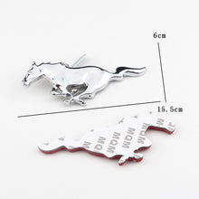 Load image into Gallery viewer, 15.5x6cm Metal Car Front Hood Grille Body Badge Horse Emblem Sticker Decal For Ford Focus Mondeo Mustang Shelby GT350
