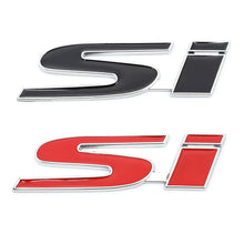 Load image into Gallery viewer, Car Sticker SI Logo Auto Emblem Badge 3D Metal Trunk Decals for Honda Civic Si Accord Jazz Crv Hrv City Odyssey Fit Accessories
