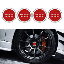 Load image into Gallery viewer, 4pcs 60mm Abarth FIAT 500 Wheel Center Hub Cap
