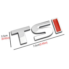 Load image into Gallery viewer, 1Pcs New 3D Metal TSI Car Side Fender Rear Trunk Emblem Badge Decals for VW Volkswagen Sagitar Golf Magotan Golf Tiguan Passat
