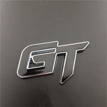 Load image into Gallery viewer, 3D Zinc Alloy GT Emblem For Audi A4 A6 Ford Mendoe Mustang BMW E60 E90 F10 F30 Rear Trunk Badge Car Decals Sticker Grille
