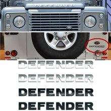 Load image into Gallery viewer, Refitting Car Front Hood Badge Rear Trunk Sticker Emblem for Land Rover DEFENDER Letters Badge Decal Decoration
