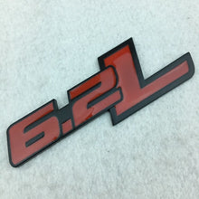 Load image into Gallery viewer, Metal Car Stickers Emblem Auto Trunk Badge Decals for Ford F150 6.2L Chevrolet C7 Camaro 2011-2015 6.2 L Car Styling Accessories
