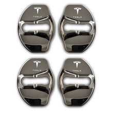 Load image into Gallery viewer, Auto Logo Door Lock Cover Case for Tesla Model 3 Model X Badge Decal Protective Cap Emblem Stickers Car Styling Accessories

