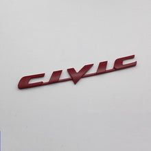 Load image into Gallery viewer, For CIVIC Emblem Car Rear Trunk Sticker for Honda Civic Mugen Accord Odyssey Fit JAZZ CRV Auto Tail Body Badge Decal Car Styling

