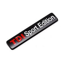 Load image into Gallery viewer, Metal Red TDI Sport Edition Logo Turbo Car Letter Sticker Emblem Badge Decals for VW POLO GOLF CC JETTA GTI TOUAREG
