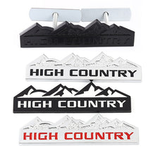 Load image into Gallery viewer, New style High Country Car Sticker Emblem Decal for Chevrolet Silverado Jeep Chevy Land Rover Wrangler Cherokee Front Hood Grill
