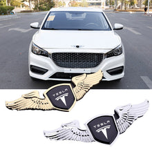 Load image into Gallery viewer, Car Front Hood Emblem Sticker for Tesla Model 3  Coil Screen Model S Model X Android Roadster Auto Logo Badge Decal Accessories
